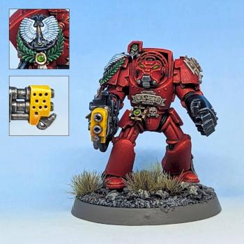 Blood Angels Terminator w Heavy Flamer by mistercrinders