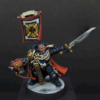 Black Templars metal captain by pawelko_paints