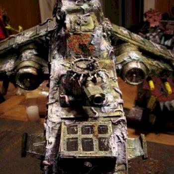 Chaos Nurgle Thunderhawk- Scratchbuilt by Craigmack378