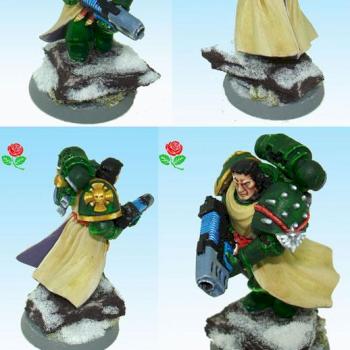 Dark Angel Space Marine Plasma Veteran by Rose Model Art