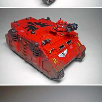 Space Marine Blood Angels rhino -repost by Wootton