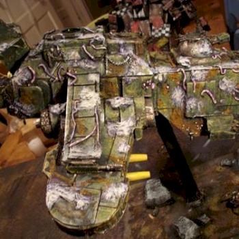 Chaos Nurgle Thunderhawk- Scratchbuilt by Craigmack378