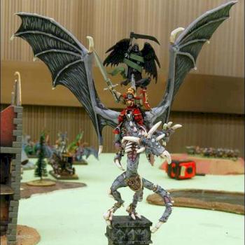 Blood Dragon Lord on Zombie Dragon by Zhval