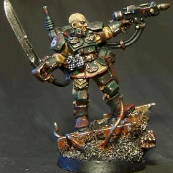 Cadian Kasrkin Sergeant by Piotrax