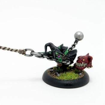Night Goblin Fanatic with Squig by mczolton