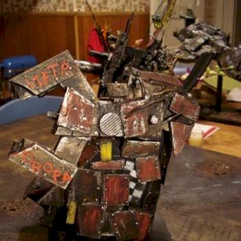 Ork Scratchbuilt Stompa. Big mek Style. Lifta drops by Craigmack378