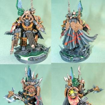 Chaos Lord in Terminator Armour by farseer oliver