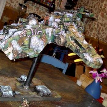 Chaos Nurgle Thunderhawk- Scratchbuilt by Craigmack378