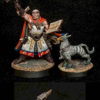 Warhammer Quest Excelsior Warpriest and Gryph-hound by Nord