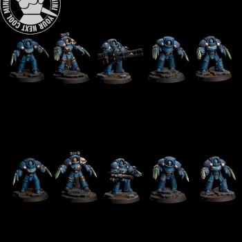 Warhammer 30K Space Marine Ultramarine Terminator Squad by cool-minis.com