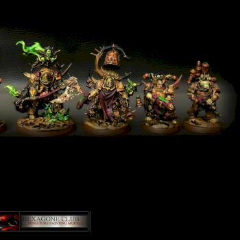 Warhammer 40.000 Chaos Nurgle Squad . by Hexagone Club
