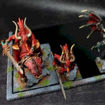 Khorne Daemons / Magnetic Movement Tray by Czopsquad
