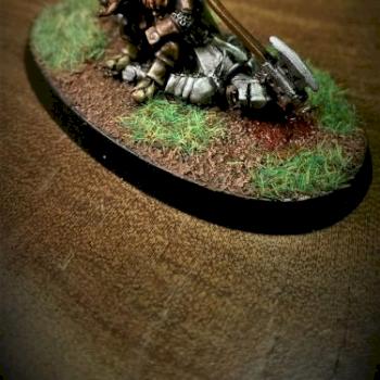 Lord of the Rings - Gimli on Dead Uruk-hai by The Art of Caesura