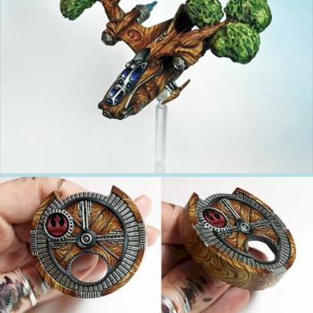 Wookie Auzituck Gunship / X-Wing Miniatures Game by rzaba
