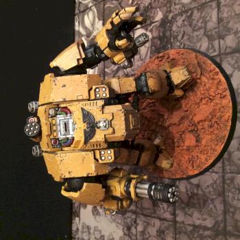 Primaris Space Marine Imperial Fists Redemptor Dreadnought by Martin Lymer