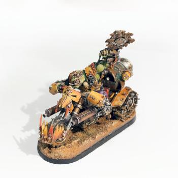 Ork Warboss on Bike by urdrock