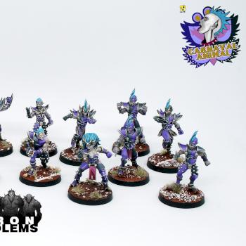 Bloodbowl Dark elf team from IRON Golems by romu