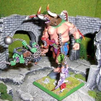 Chaosriese mit Herrin und Gobboflegel by moda