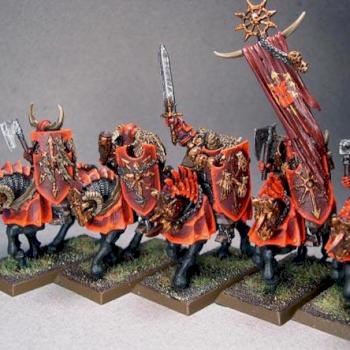Khorne Chaos Knights by kc11