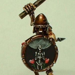 Skeleton Regiment Champion with Freehanded Shield by Dunkpork