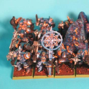 Chaos warriors of Teentch by josiah