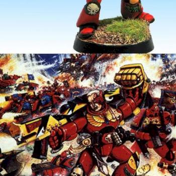 Blood Angel Captain (Work in progress) by Guybrush Treepwood