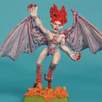 Dark elf Harpy by josiah