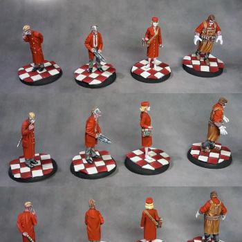 Malifaux - Dr. Grimwell, nurse Heartsbane and orderly by Grey Kardinal