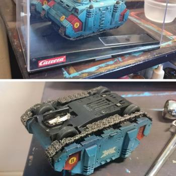 Space marine slot car rhino by batthemadbat