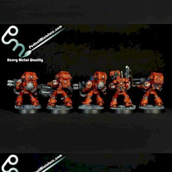 Space Marines Devastator Squad by perfectminiaturecom