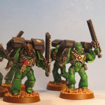 Salamanders Assault Squad by Abrethor