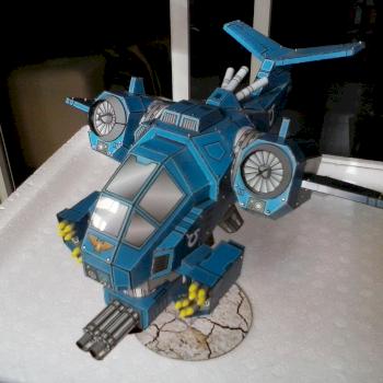 Ultramarines Stormtalon (paper) by pesadilla