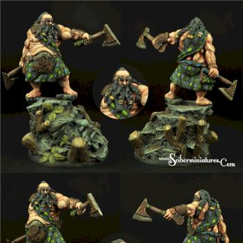 Dwarf Highlander 54mm by Scibor