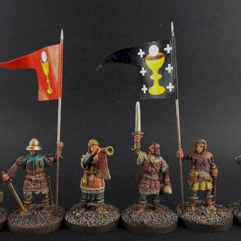 28mm Kingmaker Hussite's ~ Command. Further Play/Testing Scale 75 Muted Colours, by avalonindustries2040