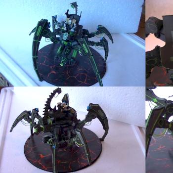 Necron Triarch stalker (paper) by pesadilla