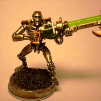Necron Warrior Finished front by Desertphoenix