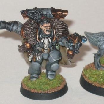 Pre Heresy Space Wolves Lord Ragnar Blackmane with Wolf by EldarExarch