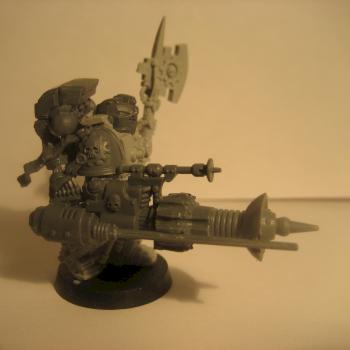 Grey Knights techmarine with conversion beamer by aroc71