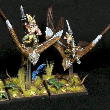 Wood Elf Warhawk Riders by DrumAndBass
