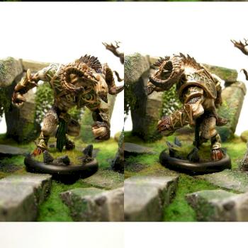 CIRCLE ORBOROS GNARLHORN SATYR by Undrey
