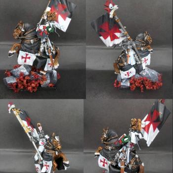 Warhammer Bretonnian Champion Templar Knight by tinman755