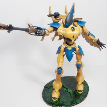 Eldar Wraithknight of Iyanden by Apaintingchaos