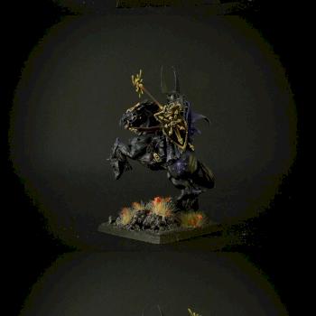 Tzzentch sorcerer on demonic mount by Grakh