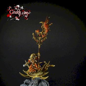 Tzeentch sorcerer on disc. by Grakh