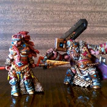 fire giant queen and king by Eilean