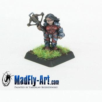 Kara Foehunter, Dwarf Hero by MadFlyArtStudio