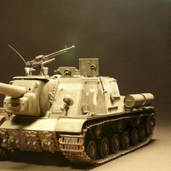 1/35 BUILT ITALERI Russian ISU-152 self-propelled gun by Finecraftpoland