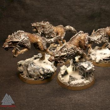 Fenrisian Wolf Pack by Valknut Painting