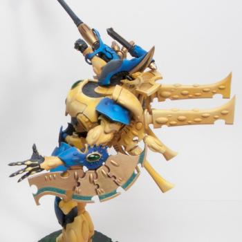 Eldar Wraithknight of Iyanden by Apaintingchaos