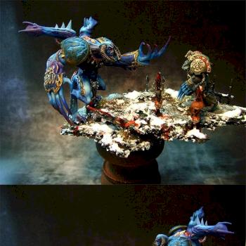Daemon Prince vs Space Wolf by Tryzna